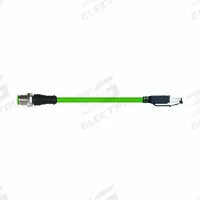 MURRELEKTRONIK Cordset: Cat5, M12 Male Straight x RJ45 Male Straight, 7.5 m Lg, PUR, Green, D Coding (MPN 7000-44711-7960750). Key specifications — Brand: MURRELEKTRONIK; Cable Jacket Color: Green; End 1 Coding: D; IP Rating: IP20; Performance Category: Cat5.