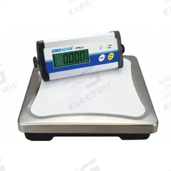 ADAM EQUIPMENT Industrial Bench Scale: 11 3/4 in x 11 3/4 in, 330 lb Wt Capacity - Imperial (MPN CPWPLUS150). Key specifications — Connection Ports: RS-232; Readability: 0.05 kg/0.1 lb; Brand: ADAM EQUIPMENT; Weighing Surface Material: Stainless Steel.