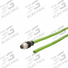 METZ CONNECT M12 Cable: Cat7, M12 Plug Male Straight x Bare Wire, 2 m Lg, PUR, Green, X Coding, X (MPN 142M2X10020). Key specifications — Brand: METZ CONNECT; Cable Jacket Color: Green; End 1 Coding: X; End 2 Coding: X; IP Rating: IPX5; Performance Category: Cat7.