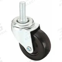 APPROVED VENDOR Stem Caster: 2 in Wheel Dia., 7/8 in Wheel Wd, Swivel, Swivel, 3/8 in Stem Dia. (MPN 20TM12). Key specifications — Brand: APPROVED VENDOR; Thread Size: 3/8"-24; Wheel Bearing Type: Plain; Wheel/Tread Color: Black; Roll Up: Swivel.
