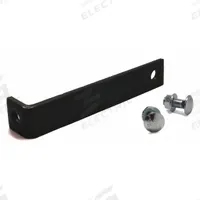 HUSKY RACK & WIRE Aisle Guard Offset Mounting Clip: 6 in x 6 in x 1 in, Steel, Powder Coated, Black (MPN RC0600). Key specifications — Brand: HUSKY RACK & WIRE; Material: Steel; Includes Hardware: Yes; Finish: Powder Coated; Color: Black.