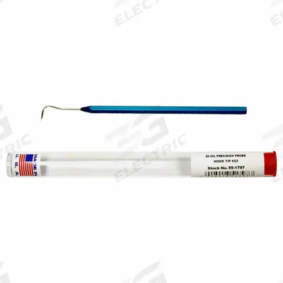 MOODY TOOL Precision Probe: Stainless Steel, Hook, Hook Tip - Precision Picks