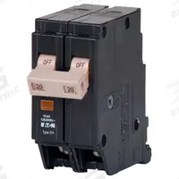EATON Circuit Breaker: 20 A, 120/240V AC, Single Phase, 10kA at 120/240V AC, Type CH Loadcenters (MPN CHF220). Key specifications — attr195951: 20 A; attr195952: 120/240V AC; attr195953: Single; attr195954: 10kA at 120/240V AC; attr195958: Standard; attr195955: Type CH Loadcenters; attr211136: EATON.