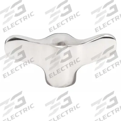 KIPP Hand Knob: Wing, Stainless Steel, M4 Thread, 9 mm Thread Lg - Corrosion-Resistant Wing Knobs with Threaded Hole