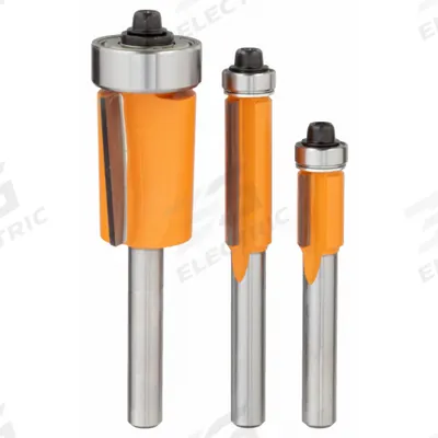 CMT Router Bit Set: Fractional Inch, 3 Pieces - Carbide-Tipped Router Bit Sets
