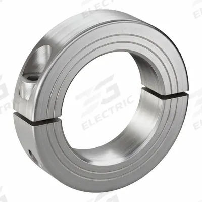 RULAND MANUFACTURING Shaft Collar: 2-Piece, Metric with Inch Bore, Round, Clamp-On - Stainless Steel Shaft Collars