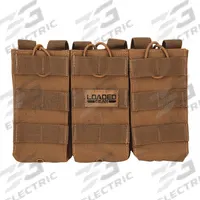 BARSKA Magazine Pouch: Tan, Nylon, 9 3/4 in x 6 1/2 in, Strap Closure (MPN BI12298). Key specifications — attr188437: Tan; attr188438: Nylon; attr188431: Magazine Pouch.
