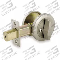 MASTER LOCK Deadbolt Lock: Cylindrical, 1 3/4 in Door Thick - Max, Chrome (MPN DSC0532D). Key specifications — ADA Compliant: Yes; Brand: MASTER LOCK; Finish: Bright Chromium-Plated; Ligature Resistance: Not Ligature-Resistant.