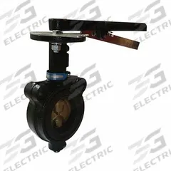 MILWAUKEE VALVE Butterfly Valve: 5 in Pipe Size, Concentric, 200 psi Max. Pressure (CWP), Wafer, 10 (MPN MW-233E 5). Key specifications — Brand: MILWAUKEE VALVE; Handle Type: Lever; Disc Material: Aluminum Bronze Alloy.