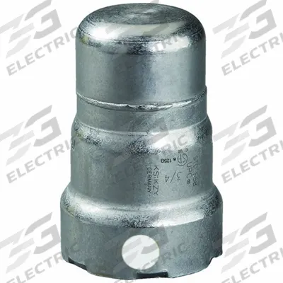 VIEGA MEGAPRESS Crimp Fitting Cap: 1 in Pipe Size, Press-fit, Carbon Steel - Steel Press Pipe Fittings