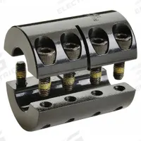 RULAND MANUFACTURING Rigid Shaft Coupling: 1/2 in Bore Dia 1, 3/8 in Bore Dia 2, Round, Two-Piece (MPN SPX-8-6-F). Key specifications — attr870032: Round; attr870041: Yes; attr870034: RULAND MANUFACTURING; attr870070: Inch; attr925532: Different Bore Dimensions.