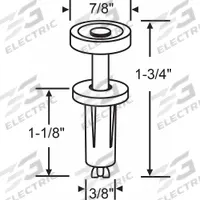 APPROVED VENDOR Plunger Pin: 1 3/4 in Lg, 7/8 in Wd, 150 lb Max Wt (MPN 2-104). Key specifications — Product Type: Plunger Pin; Brand: APPROVED VENDOR.