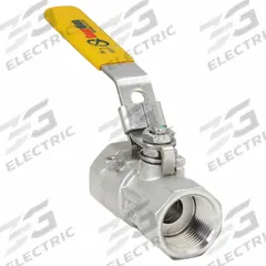 APPROVED VENDOR Manual Two-Way Ball Valve: 1 in, 316 Stainless Steel, Straight, FNPT x FNPT (MPN 06Q011N06010FSR). Key specifications — Brand: APPROVED VENDOR; Handle: Locking Lever.