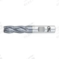 OSG Roughing End Mill: Cobalt, TiAlN Coated, 3 Flute, Fine Pitch, 3/8" Mill Dia, 3/8" LOC (MPN 4559611)