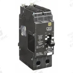 SQUARE D Miniature Circuit Breaker: 50 A, 277/480V AC, Single Phase, 18kA at 277/480V AC, 2 Poles (MPN EDB24050). Key specifications — Phase: Single; Amps: 50 A; AC Voltage Rating: 277/480V AC; Max. AIR Rating: 18kA at 277/480V AC; For Use With: Square D NF Panelboards; Brand: SQUARE D.