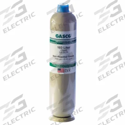 GASCO Calibration Gas: Air/Nitrogen, Disposable, CH4, Calibration Gas, 103 L Cylinder Capacity - Calibration Gases for Portable Gas Detectors