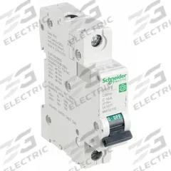SCHNEIDER IEC Supplementary Protector: 16 A Amps, 60V DC, 14kA at 120/240V AC, Screw Clamp, C60SP, C (MPN M9F22116). Key specifications — Brand: SCHNEIDER; Terminal Connection: Screw Clamp; DC Voltage Rating: 60V DC; Max. AIR Rating: 14kA at 120/240V AC; Series: C60SP; AC Voltage Rating: 240/415V AC; Curve Type: C.