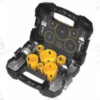 DEWALT Hole Saw Kit: 9 Pieces, 1 3/4 in Max. Cutting Dp, Bi-Metal, 4/5 Teeth per Inch (MPN D180002). Key specifications — attr1098178: 4/5; attr1098172: DEWALT.