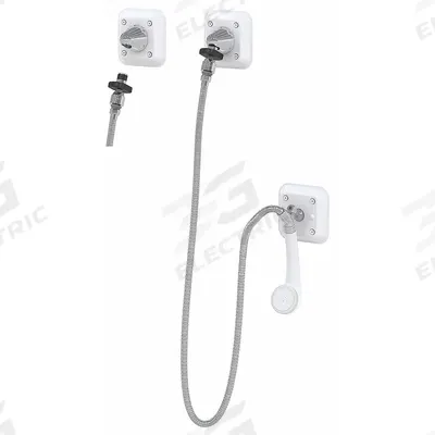 BESTCARE Shower Faucet: WHCHS, 1.5 gpm Fixed Showerhead Flow Rate, Chrome - Institutional Shower & Bathtub Spout System