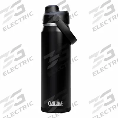 CAMELBAK Bottle: 25 oz Capacity, Black, Stainless Steel, Not BPA-Free, 12 in Overall Ht - Insulated Stainless Steel Water Bottles