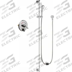 CHICAGO FAUCETS Shower Faucet: SH-TP, 2.5 gpm Handheld Showerhead Flow Rate, Plastic, 1 Handles (MPN SH-TP4-00-022). Key specifications — Showerhead Material: Plastic; Series: SH-TP.