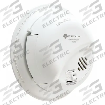 BRK Carbon Monoxide Alarm: Hardwired, Battery Backup, CO Detector, Electrochemical - Carbon Monoxide Detectors