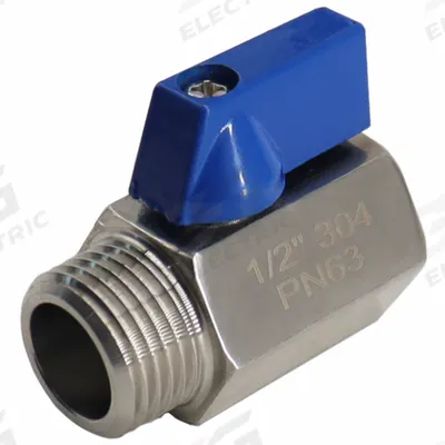 APPROVED VENDOR Manual Two-Way Ball Valve: 3/8 in, 316 Stainless Steel, Straight Valve Body - Mini Stainless Steel Ball Valves