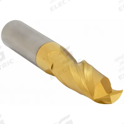 APPROVED VENDOR Square End Mill: Carbide, TiN Coated, 2 Flute, 14 mm Mill Dia, 32 mm LOC - General Purpose Carbide Square End Mills