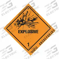LABELMASTER Explosive 1 International,Package Quantity 500: Explosive w//LetterTabs, Vinyl, 500 PK (MPN SLEX32). Key specifications — Brand: LABELMASTER; Message: Explosive w//LetterTabs.