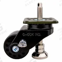FOOT MASTER Plate Caster: Nylon Tread, 75 mm Wheel Dia, 110 mm Mounting Ht, 1,543 lb Load Capacity (MPN GDH-75-BSF-NYD-FBL). Key specifications — Brand: FOOT MASTER; Frame Color: Black.