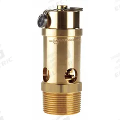 CONRADER Safety Valve: Soft Seat, 1 1/4 in (M)NPT Inlet (In.), 5/8 in (F)NPT Outlet (In.), Brass (MPN SRV765-114-CE-100). Key specifications — attr291993: Soft Seat; attr291998: Brass; attr292007: Silicone; attr292009: Brass; attr294753: CONRADER.
