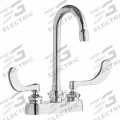 CHICAGO FAUCETS Gooseneck Kitchen/Bathroom Faucet: 894, Cast Brass, Centerset, Deck, 1 gpm Flow Rate (MPN 894-E73-317ABCP). Key specifications — Series: 894; Brand: CHICAGO FAUCETS.