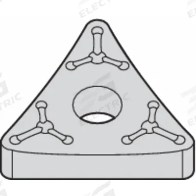 WIDIA Triangle Turning Insert: TNMM43265 - Triangle (T) Indexable Turning Inserts