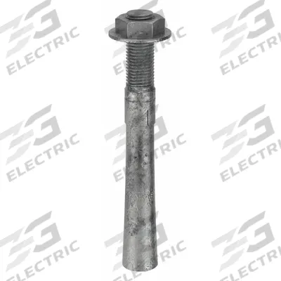 MKT FASTENING Wedge Anchor: 12 in Overall Lg, 1 1/4 in Dia, 1 1/4"-7 Thread Size, Steel - Steel Wedge Anchors