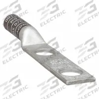 Compression Lug: For 2/0 AWG, Stranded Wire, 1/2 in Stud Size, Long, Copper Barrel (MPN YA262N). Key specifications — Inspection Hole: No; For Wire Type: Stranded; For Wire Sizes: 2/0 AWG; Brand: BURNDY; Manufacturer Part Number: YA262N.