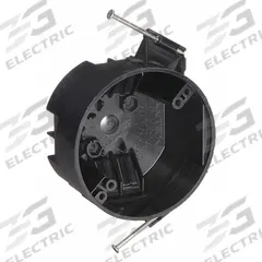 CANTEX Electrical Box: Polycarbonate, Nonmetallic Material & Nominal Size, Round, 2 Gangs, 4 in Dia. (MPN EZ20CNR). Key specifications — Brand: CANTEX; Bracket Style: Without Bracket; Clamp Style: NMSC.