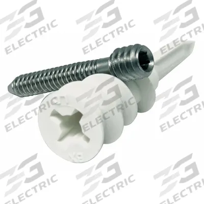 APPROVED VENDOR Wall Anchor Kit: 1 53/64 in Overall Lg, #10-24 Thread Size, Stainless Steel - Standard Self-Threading Anchors