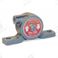 VIBCO Pneumatic Vibrator: 75 lbf, 10,500 vpm, 1/8 in NPT, VS, 67 dBA, Cast Iron, Continuous (MPN VS-130). Key specifications — attr671163: 67 dBA; attr671170: 75 lbf @ 80 psi; attr671165: 8,000 vpm @ 60 psi; attr671184: 1/8 in; attr671185: NPT; attr671203: Yes; attr671175: VIBCO.