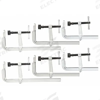 BESSEY Bar Clamp Set: Heavy Duty, Sliding T Handle, 16 in Jaw Opening - Max - Bar Clamp Sets