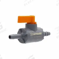 HAYWARD Manual Two-Way Ball Valve: 1/4 in, PVC, Straight, 150 psi Max. Pressure (CWP), One-Piece (MPN LCH1025ABBE0000). Key specifications — Stem Material: Thermoplastic; Brand: HAYWARD; Handle: Lever.
