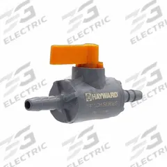 HAYWARD Manual Two-Way Ball Valve: 1/4 in, PVC, Straight, 150 psi Max. Pressure (CWP), One-Piece (MPN LCH1025ABBE0000). Key specifications — Stem Material: Thermoplastic; Brand: HAYWARD; Handle: Lever.