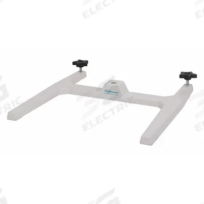 CAFRAMO Safety Lab Stand Base: Zinc Aluminum, 17 in Overall Lg, 16 3/8 in Overall Wd - Lab Support Stands without Rods
