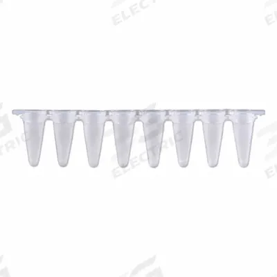 APPROVED VENDOR Strip: PCR Strip, Polypropylene, 0.1 mL Capacity - mL - Plastic PCR Strip Tubes