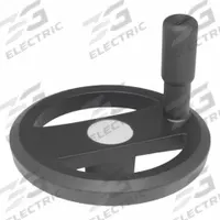 JW WINCO Spoked Hand Wheel: Spoked, Revolving Handle, Aluminum, 12 mm Bore, 125 mm Dia (MPN 12MRX2K/R). Key specifications — Brand: JW WINCO.
