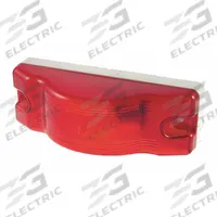 GROTE Side Turn Marker Lamp: Incandescent, Stop Light, Red, Rectangular, 2 in Overall Ht, Pigtail (MPN 53062). Key specifications — Standards: FMVSS 108; Electrical Connection: Pigtail; Brand: GROTE; Installation Type: Permanent; Lens Color: Red; Mount Type: Screw; Lighting Technology: Incandescent; Light Type: Stop Light.