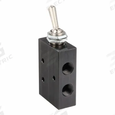PNEUMADYNE INC Manual Air Control Valve: Four-Way / Two-Position, 1/8 in Female NPT, Toggle - Pneumadyne 45 Series Manual Air Control Valves