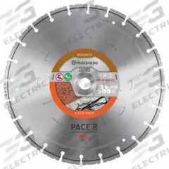 HUSQVARNA Diamond Saw Blade: Block/Brick/Natural Stone/Reinforced Concrete/Roof Tile, Wet/Dry (MPN TACTI-CUT S35S PACE 12). Key specifications — attr1097734: Wet/Dry; attr1097738: Power Cutter; attr1097751: HUSQVARNA.