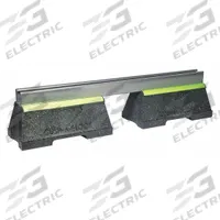ZSI Support with Channel: Rubber Base, Pre-Galvanized Steel, 24 in Overall Lg, 5 in W Base Size (MPN CBN2RD-PG). Key specifications — Support Material: Steel; Base Material: Rubber; Base Size: 5 in W; Brand: ZSI.