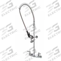 ZURN Pre Rinse Faucet: AquaSpec®, Wall, 2 Mounting Holes, Cast Brass, Chrome, 1.6 gpm Flow Rate (MPN Z842X1-XL). Key specifications — Brand: ZURN; Color/Finish: Chrome.