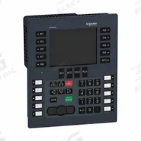SCHNEIDER ELECTRIC Touch Panel: TFT Color LCD, 5.7 in Display Screen Size, 24V DC, Ethernet/USB (MPN HMIGK2310). Key specifications — attr1075166: Uni-Telway; attr1075199: 24V DC.